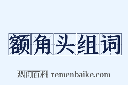 额角头组词是什么意思的图片